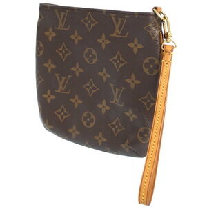Louis Vuitton Monogram Brown Bag Shoulder Leather Partition